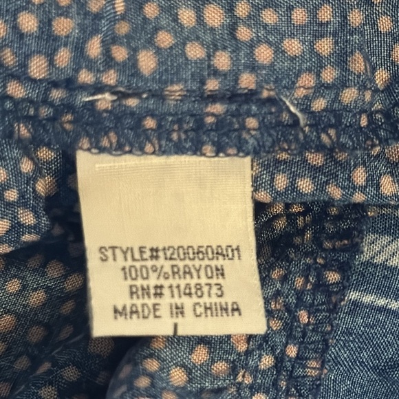 Chance for Fate tiered mixed print Boho casual maxi dress Sz L - Picture 7 of 9